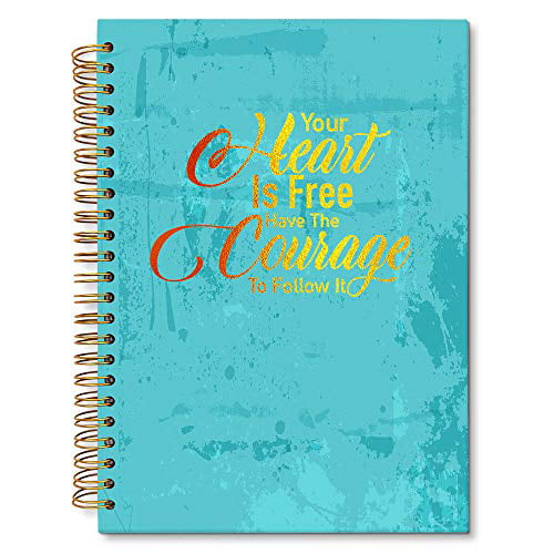Motivational Quote Journal Gift for Student Coworker Friend 6.2 x 8.25 Enjoy Every Moment Inspirational Notebook Diary Gift for Women Men Teens Hardcover Gold Foil Words 160 Lined Pages 